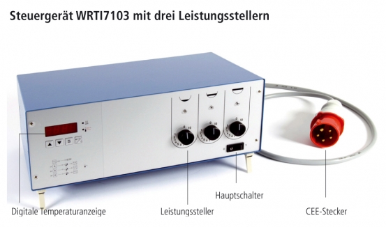 Regler WRTI72, Steuerger&auml;t f&uuml;r Sicherheitsheizhauben Tischregler von Winkler AG