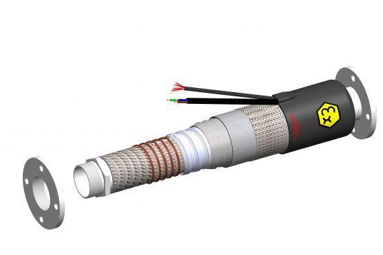 WEX7 - Serie - EX-Heizschlauch, Ex-Analysenleitung bis +200°C selbst begrenzender Industrie Heizschlauch von Winkler AG